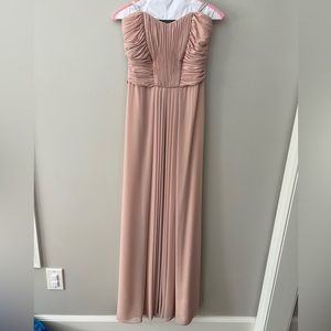 W Too women’s pink bridesmaid dress, size 4.